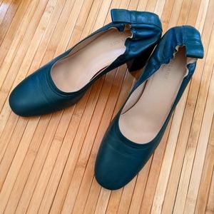 Everlane Day High Heel in Dark Teal, US Size 10
